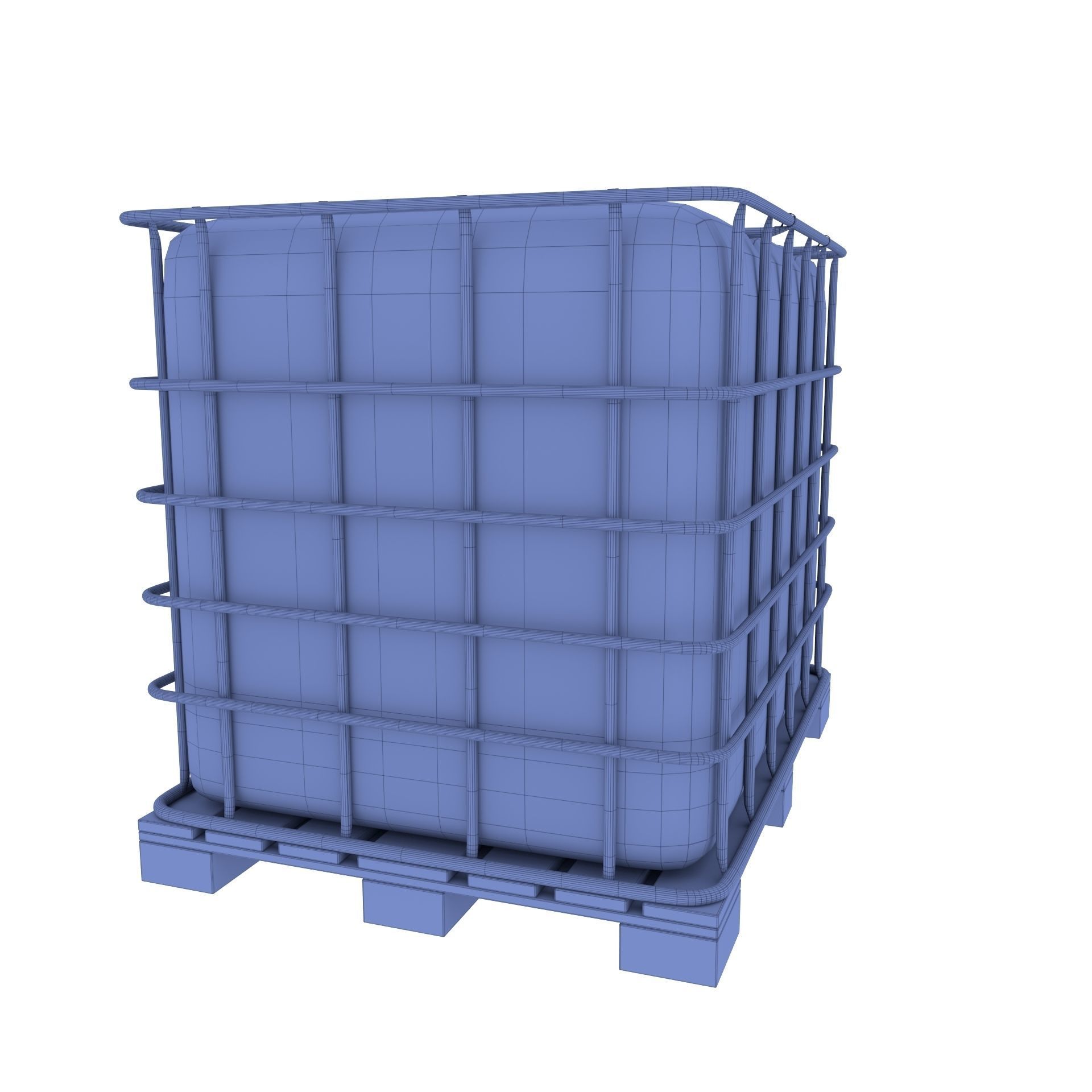 IBC Container 5 Low-poly 3D model_7