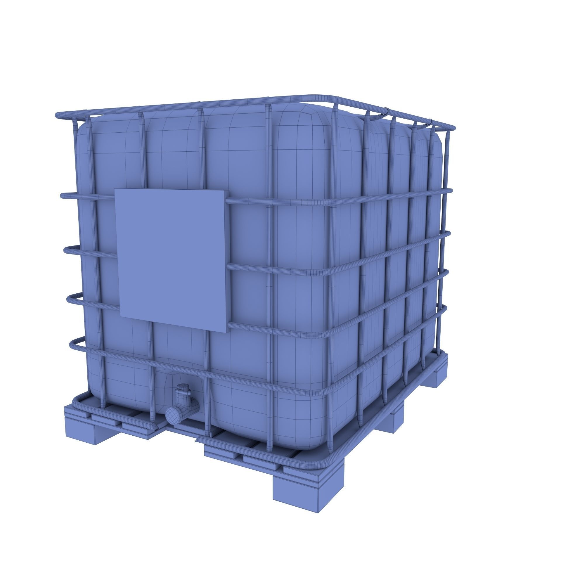 IBC Container 5 Low-poly 3D model_6