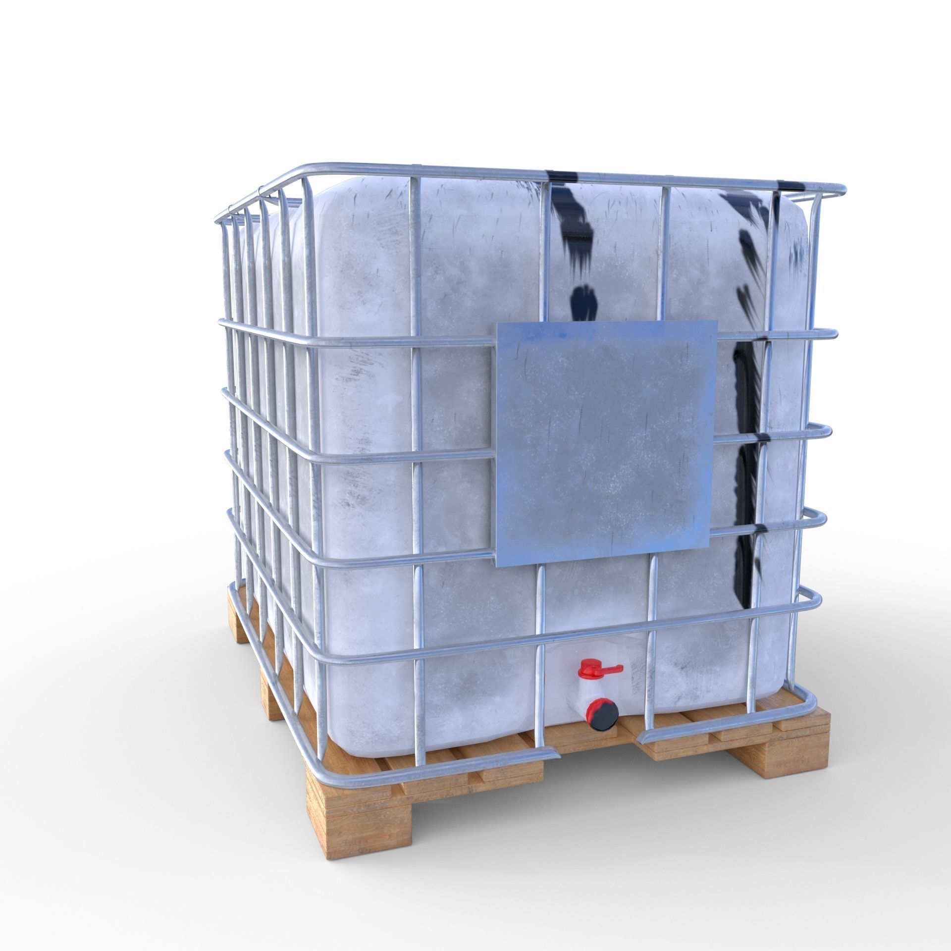 IBC Container 5 Low-poly 3D model_1