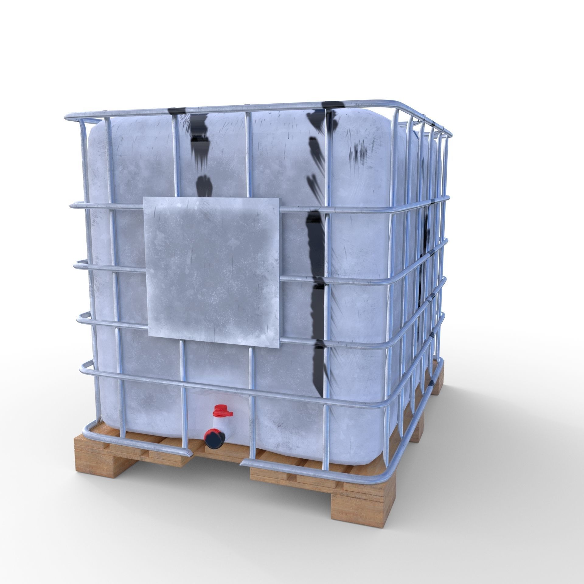 IBC Container 5 Low-poly 3D model_2