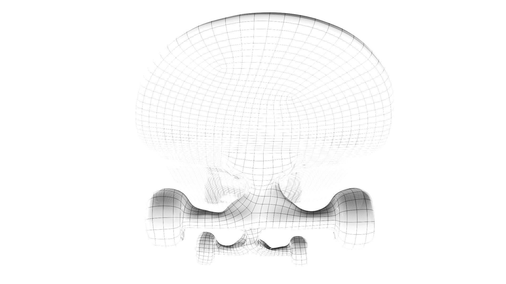 Young man on a skate 36 Low-poly 3D model_18