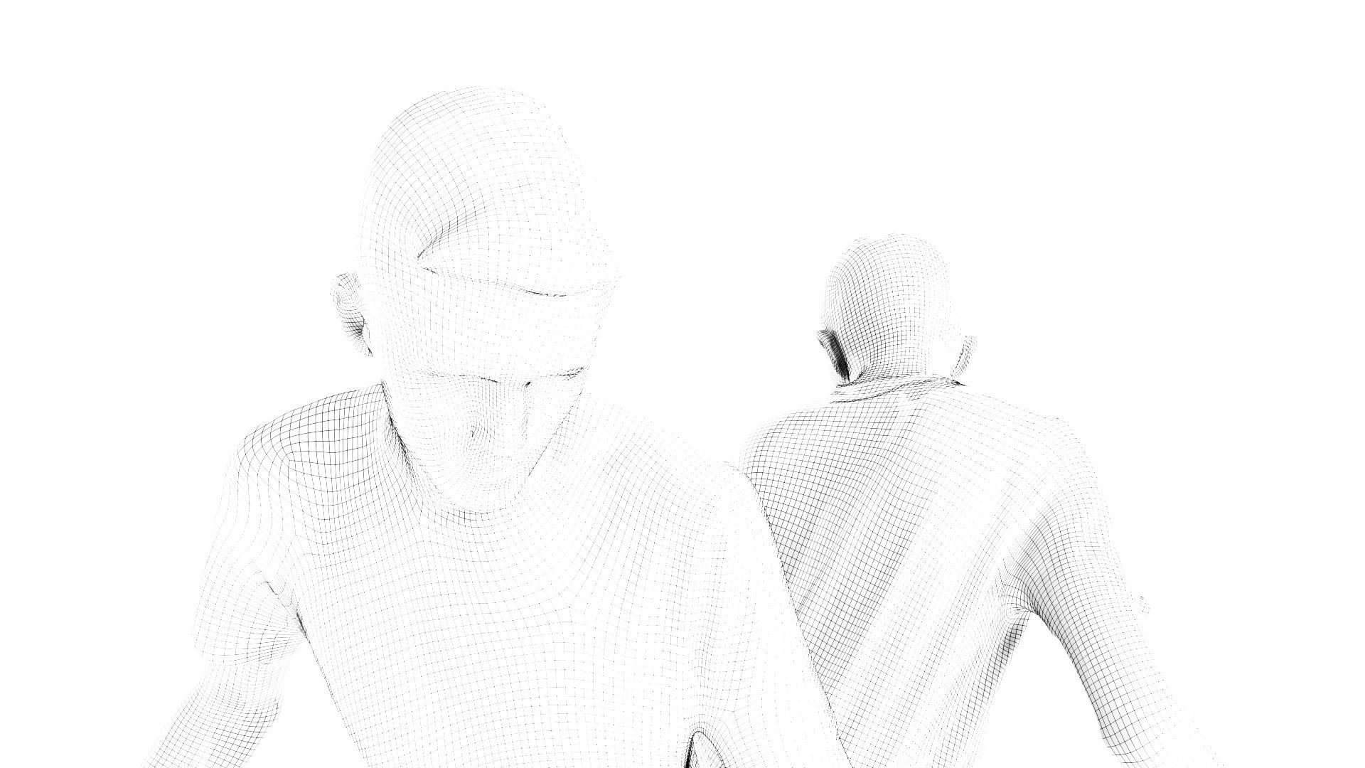 Young man on a skate 36 Low-poly 3D model_5