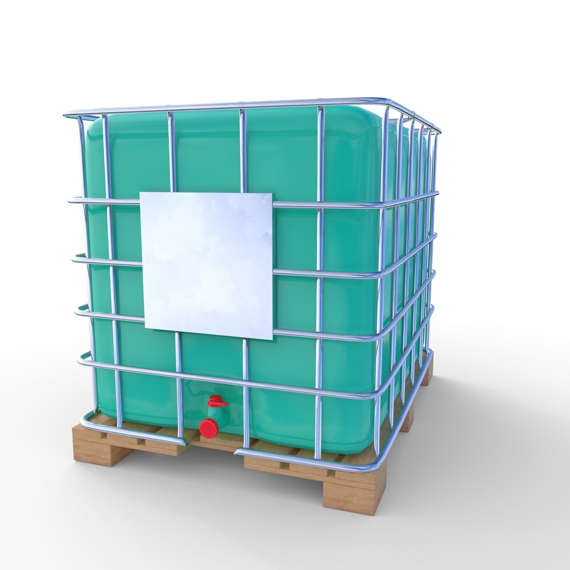 IBC Container 7 Low-poly 3D model_2