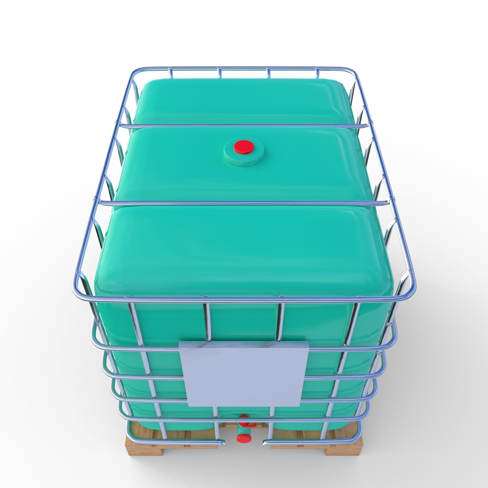 IBC Container 7 Low-poly 3D model_4