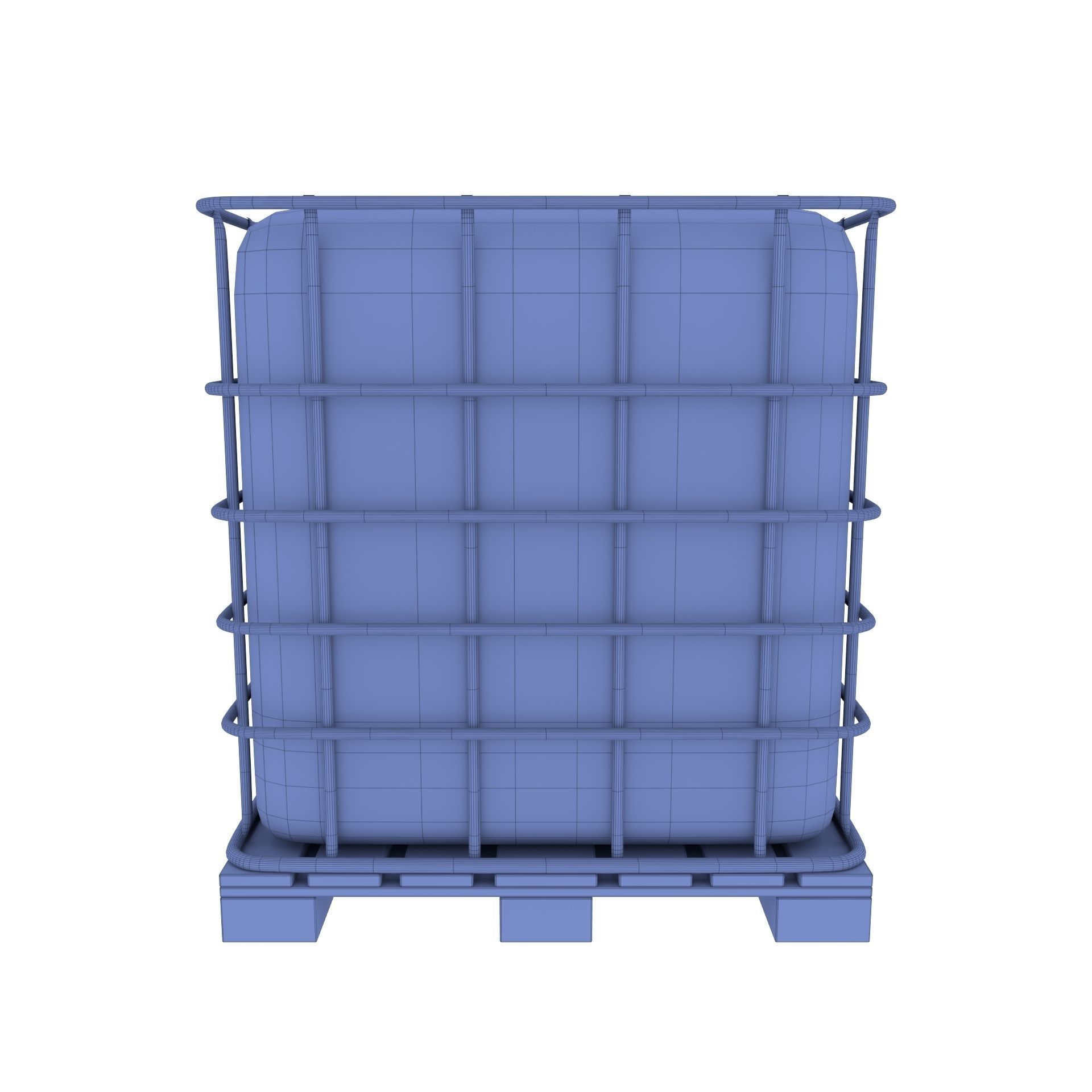 IBC Container 7 Low-poly 3D model_7