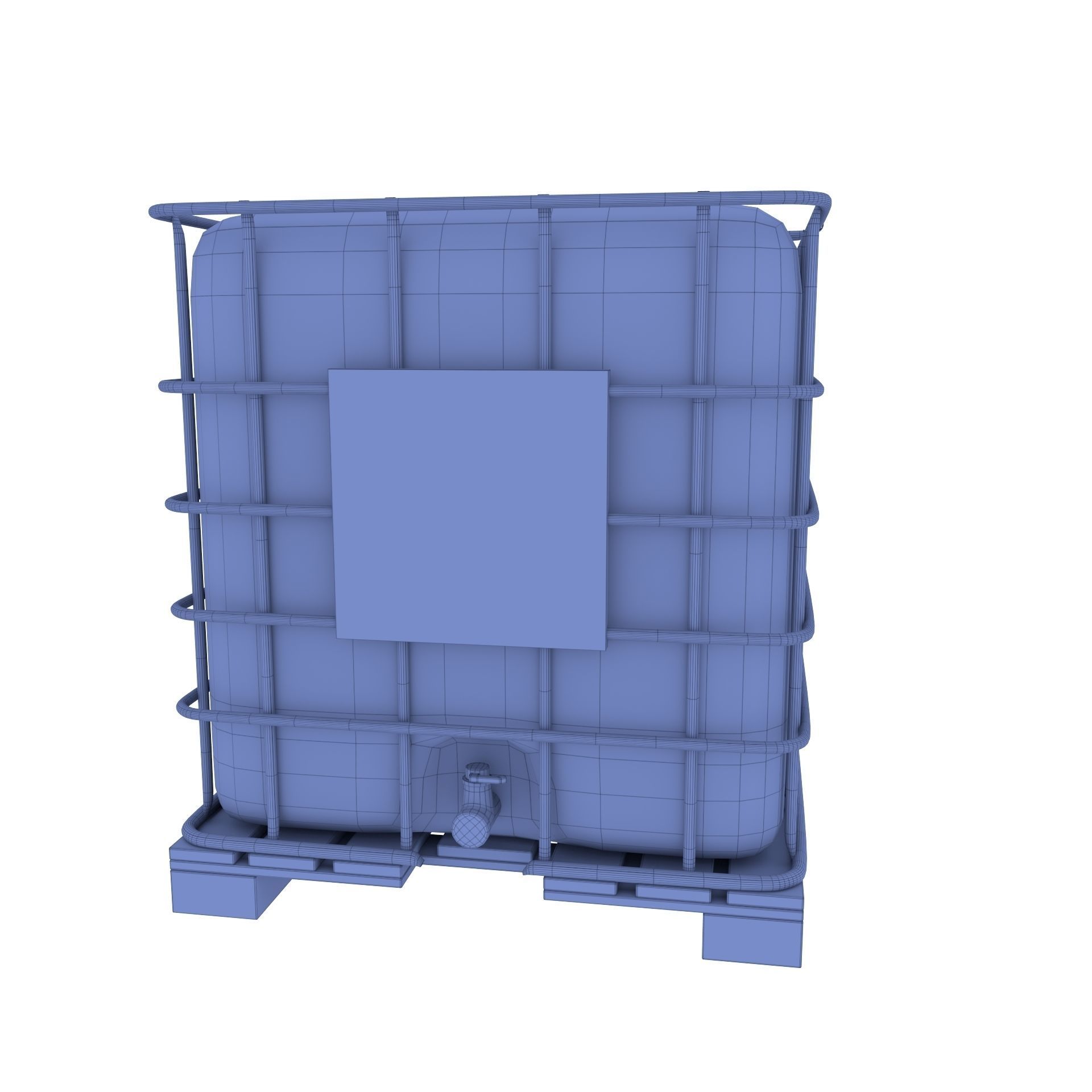 IBC Container 7 Low-poly 3D model_8