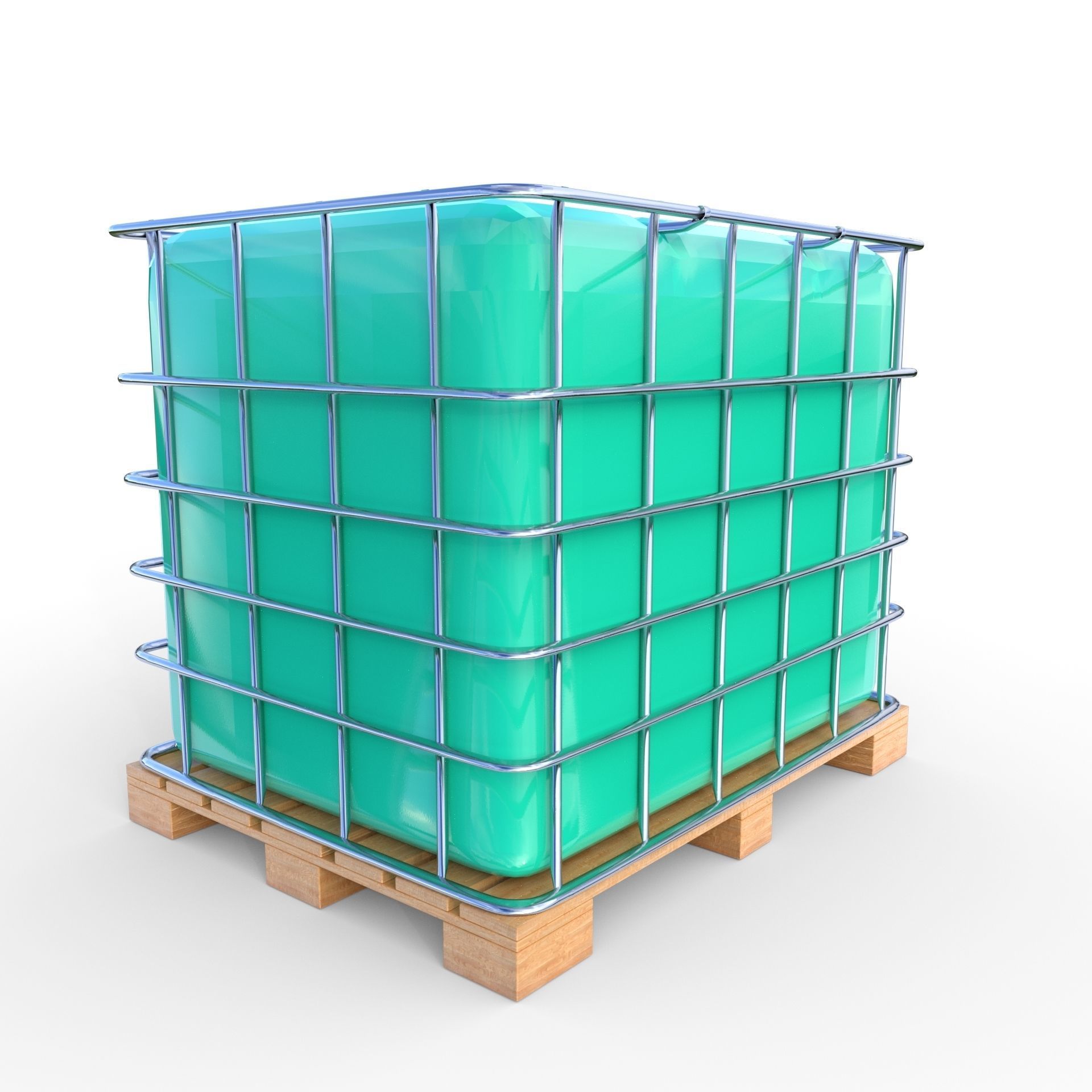 IBC Container 7 Low-poly 3D model_1