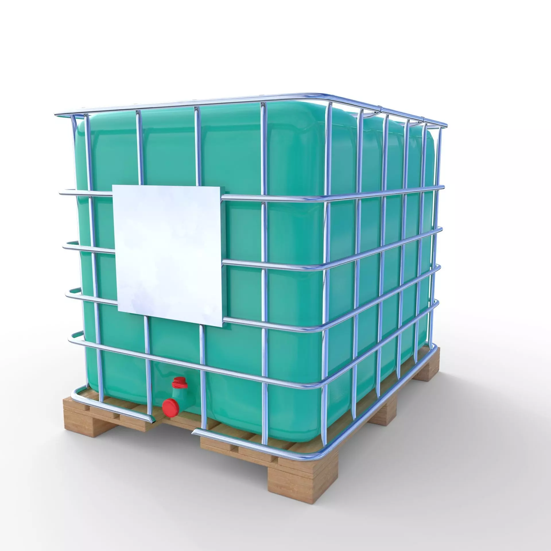 IBC Container 7 Low-poly 3D model_0