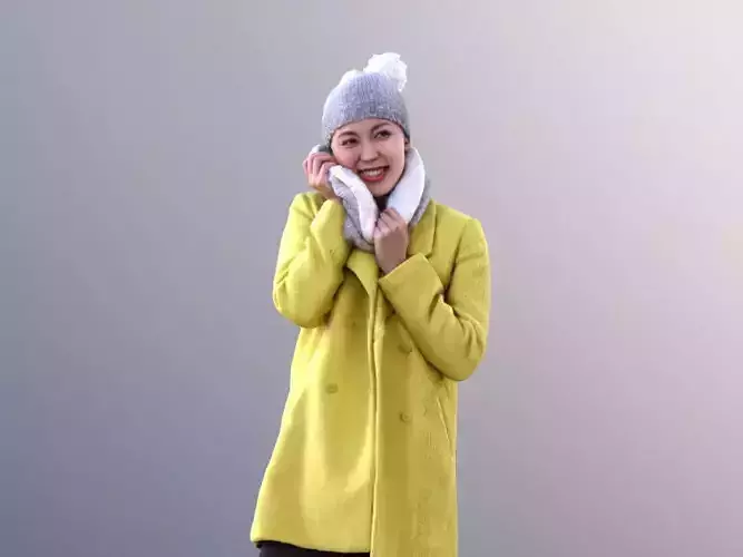 Bao 10558 - Outdoor Casual Girl Low-poly 3D model