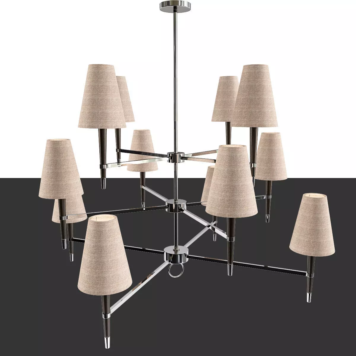 Jonathan Adler Ventana Chandelier 3D model_0