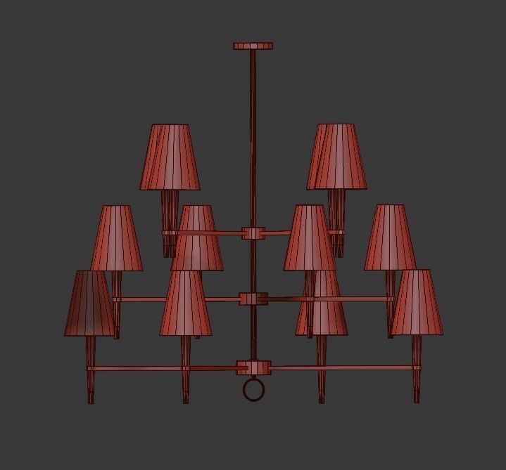 Jonathan Adler Ventana Chandelier 3D model_5