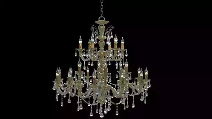 Chandelier with crystals