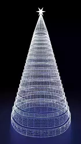 Outdoor Led Lighted Chiristmas Tree