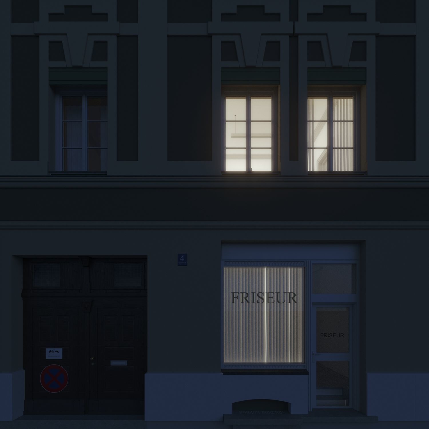 Residential City Building - Row - 05 - Detailed Dormer 3D model_12