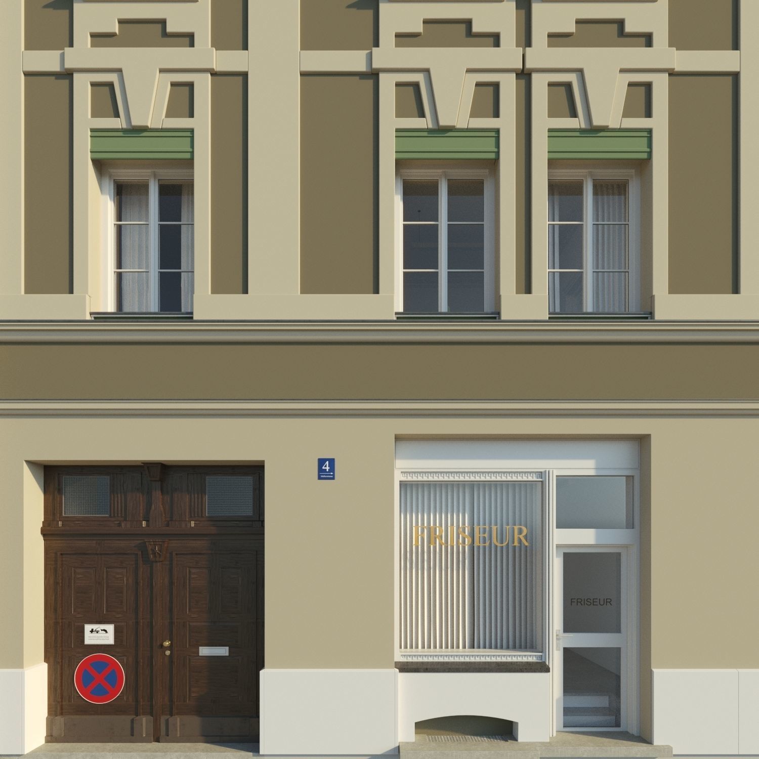 Residential City Building - Row - 05 - Detailed Dormer 3D model_5