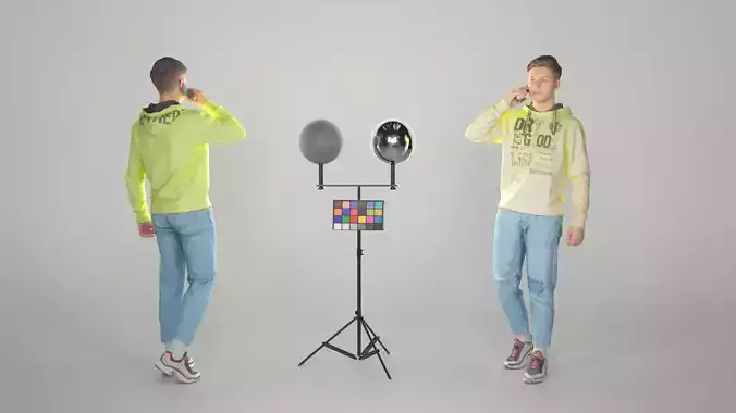 Stylish man talking on the phone 37