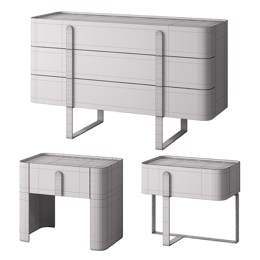 Chest and drawers EDEN by Capital Collections 3D model_4