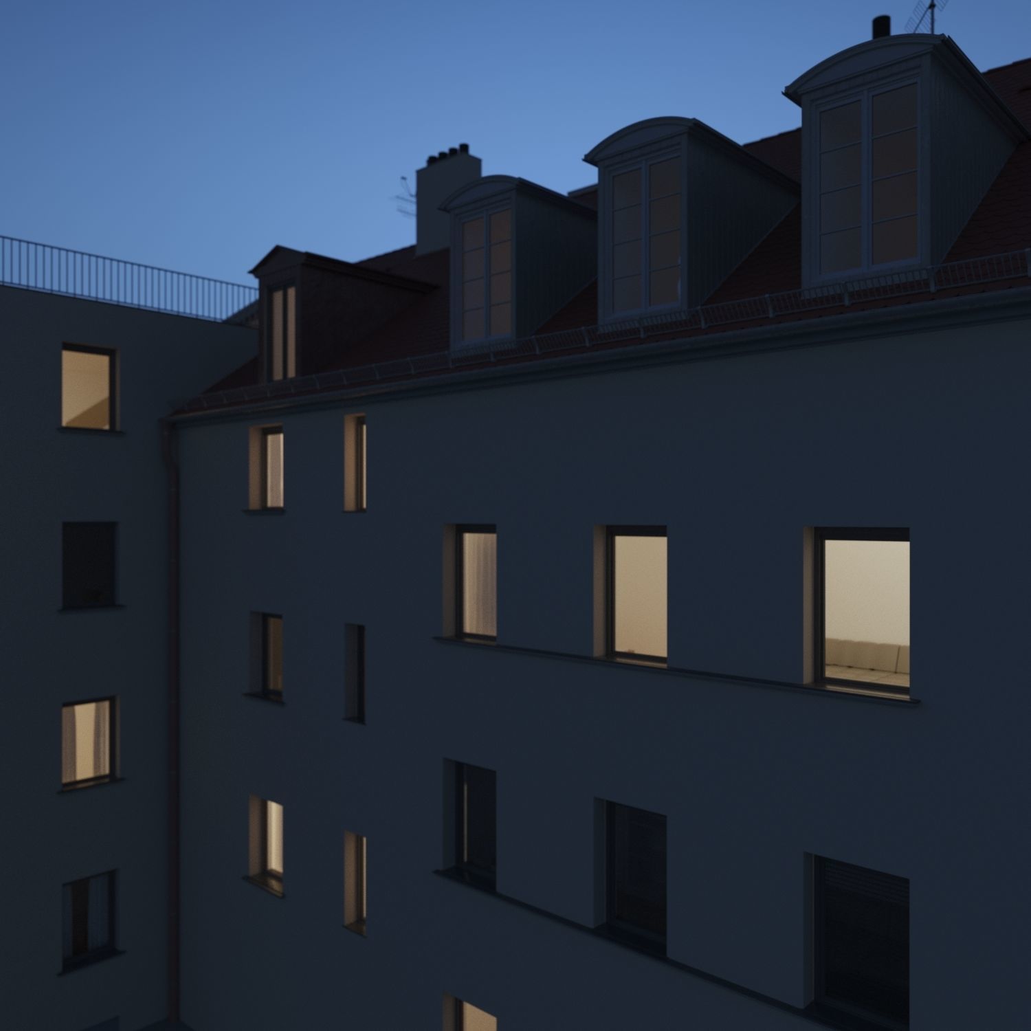 Residential City Building - Row - 04 - Takeaway Shop 3D model_10