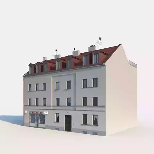 Residential City Building - Row - 04 - Takeaway Shop