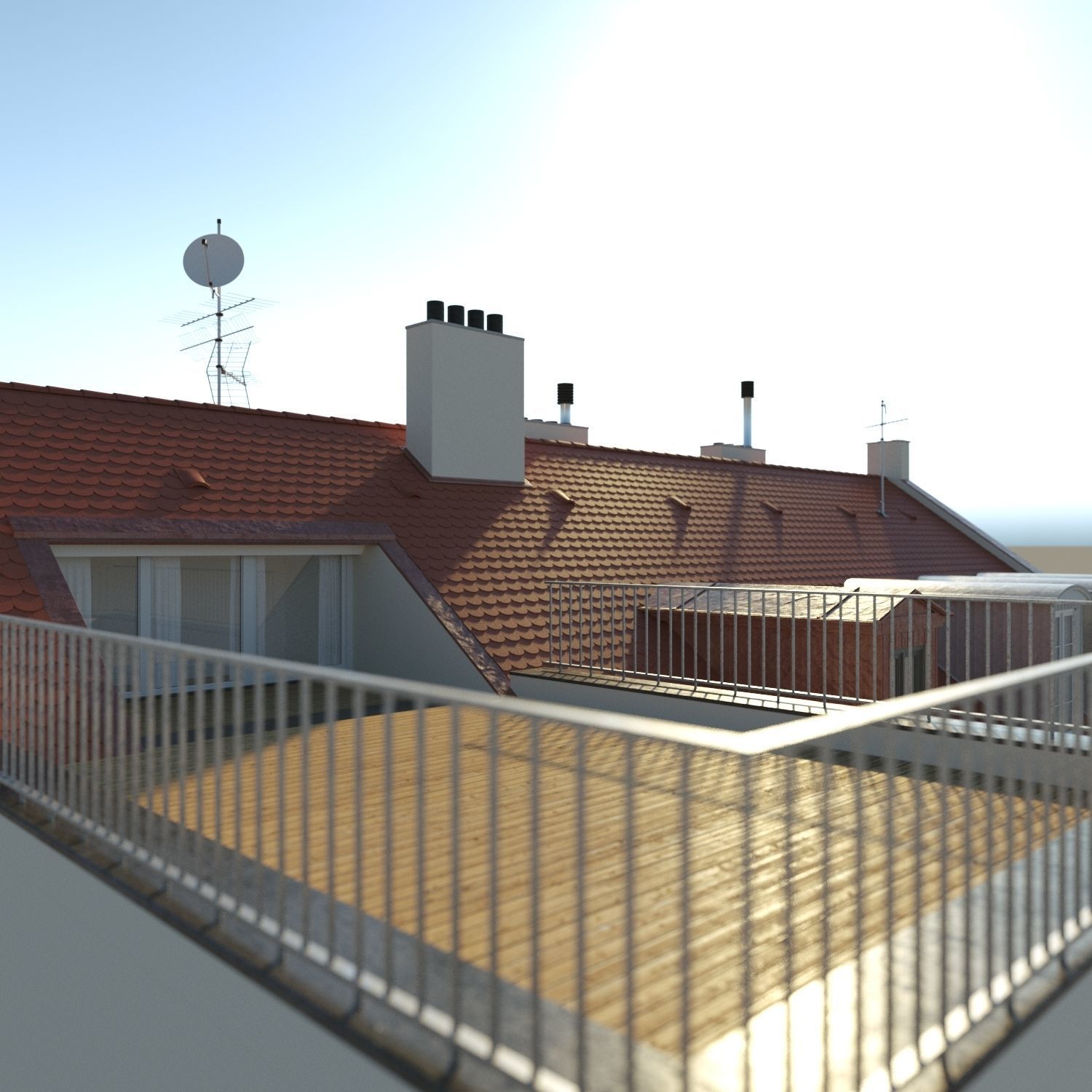 Residential City Building - Row - 04 - Takeaway Shop 3D model_6