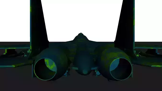 SUKHOI SU 35 FIGHTER JET  3D model