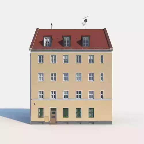 Residential City Building - Row - 03 - Clean Facade