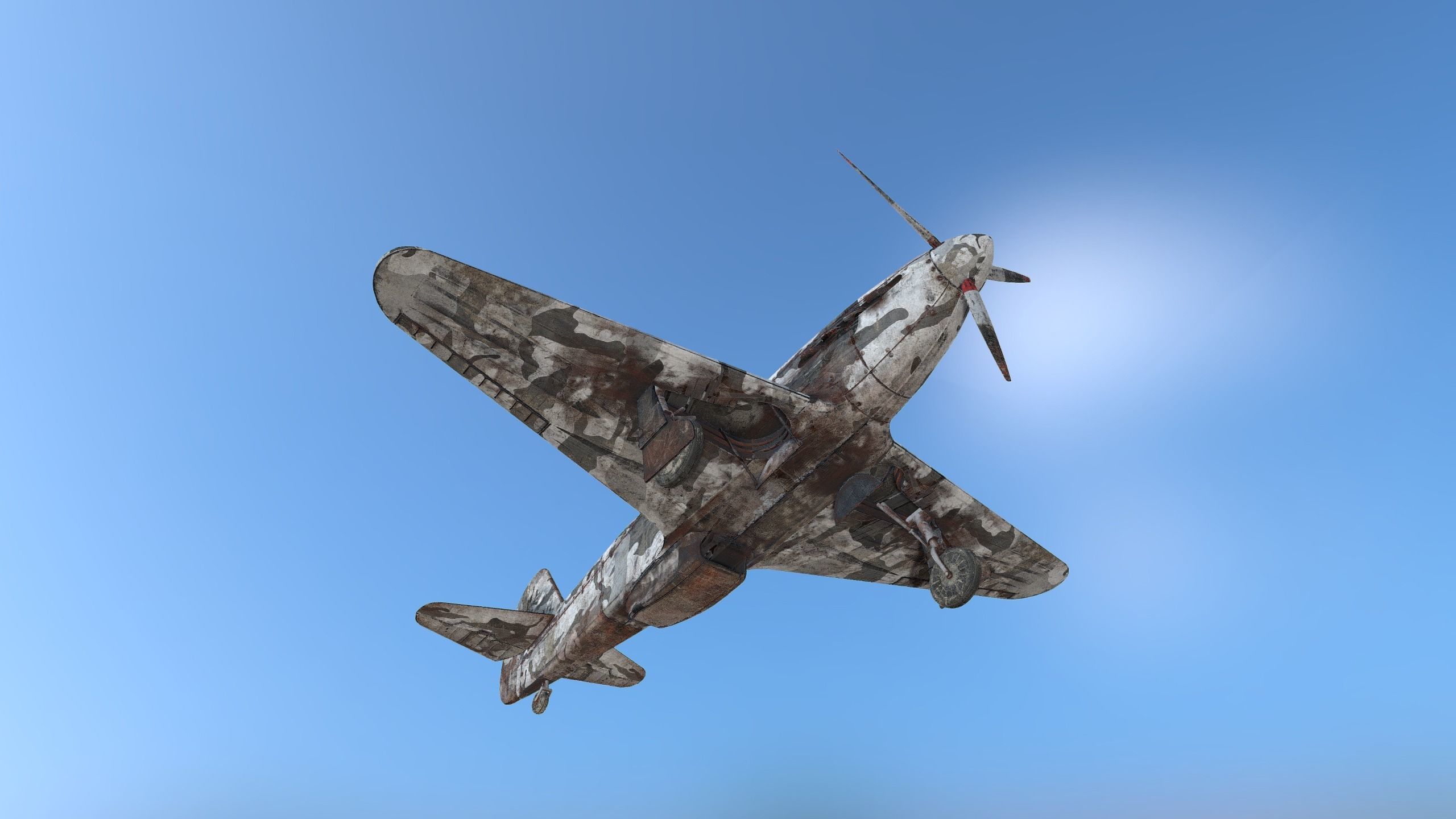 Yakovlev Yak-3 Low-poly 3D model_11