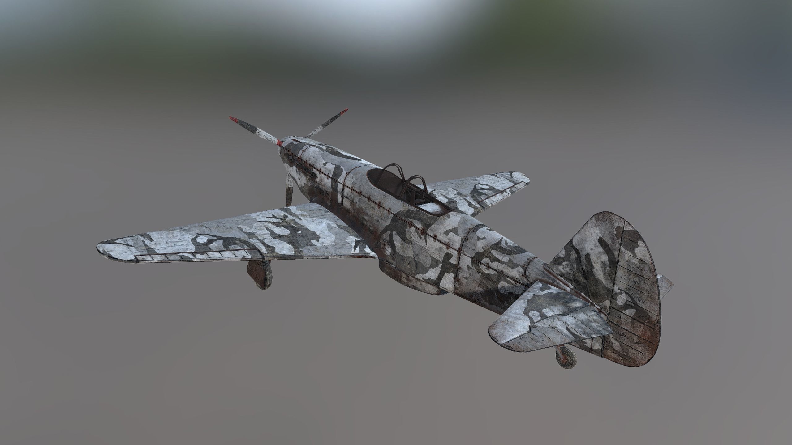 Yakovlev Yak-3 Low-poly 3D model_3