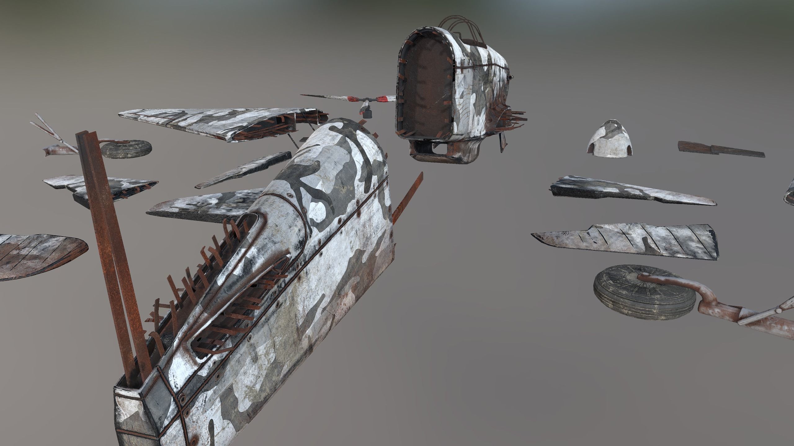 Yakovlev Yak-3 Low-poly 3D model_8