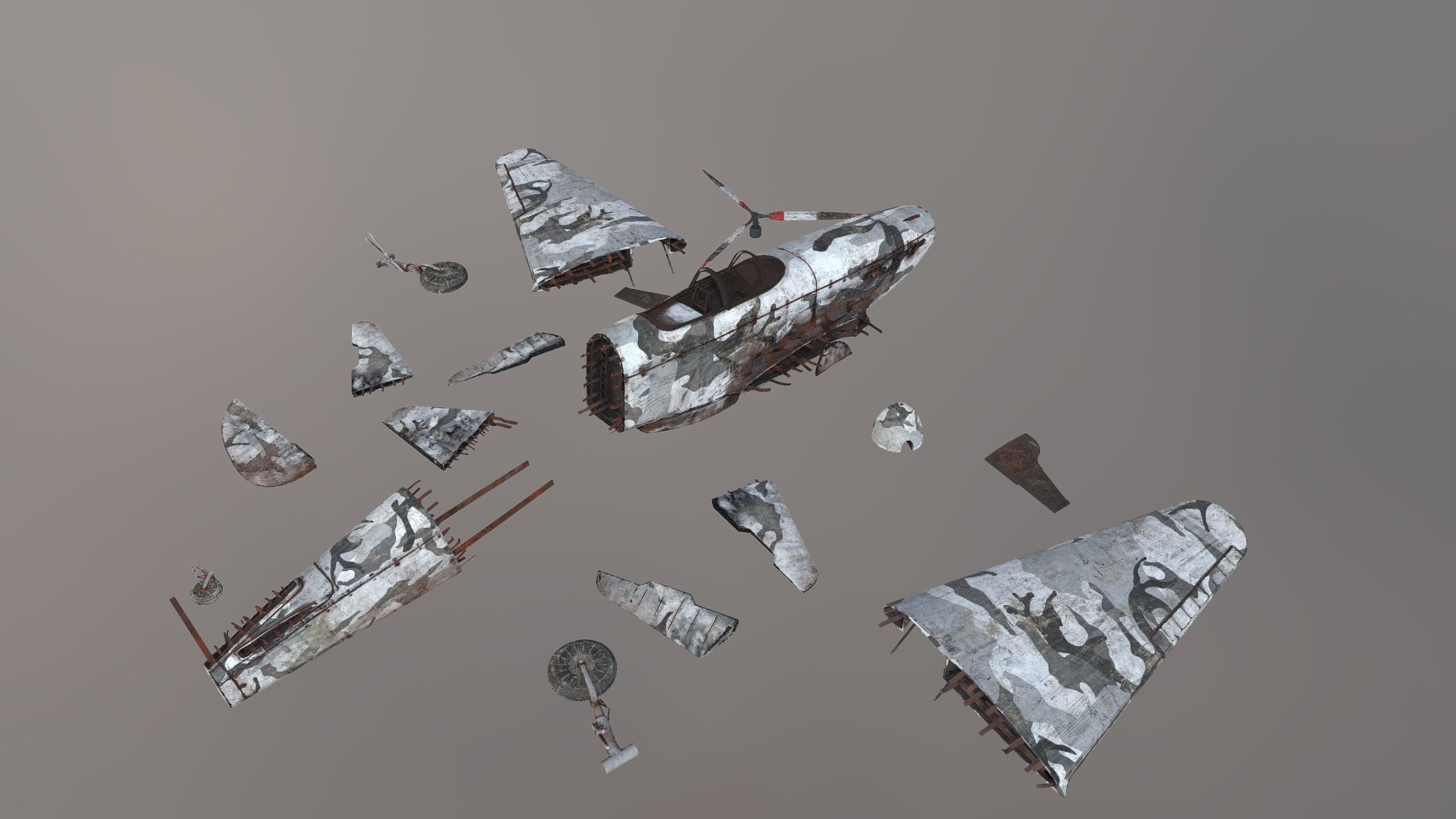 Yakovlev Yak-3 Low-poly 3D model_9