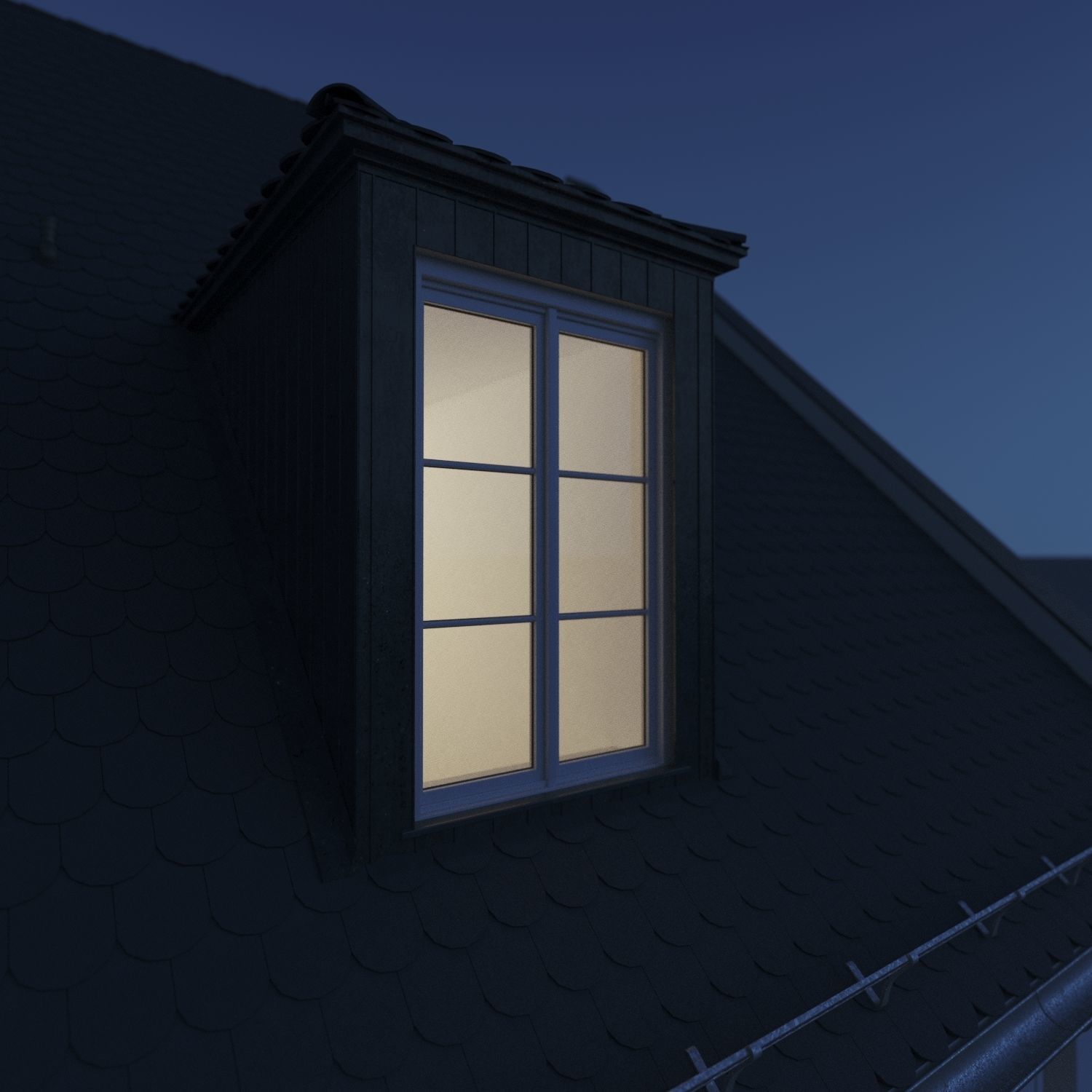 Residential City Building - Row - 02 - Clean Facade 3D model_11