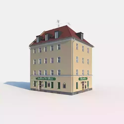 Residential City Building - Corner - 01 - Restaurant