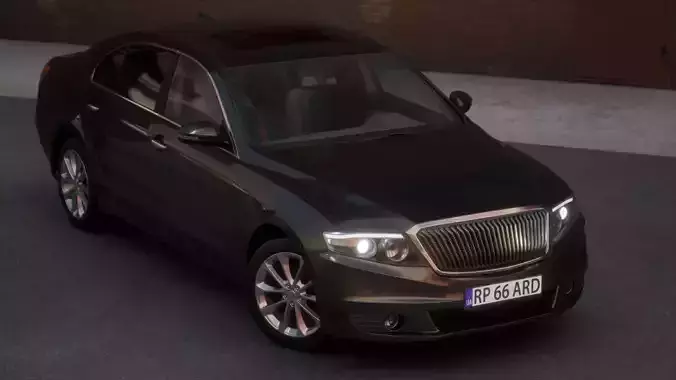 Luxury Car Low-poly 3D model