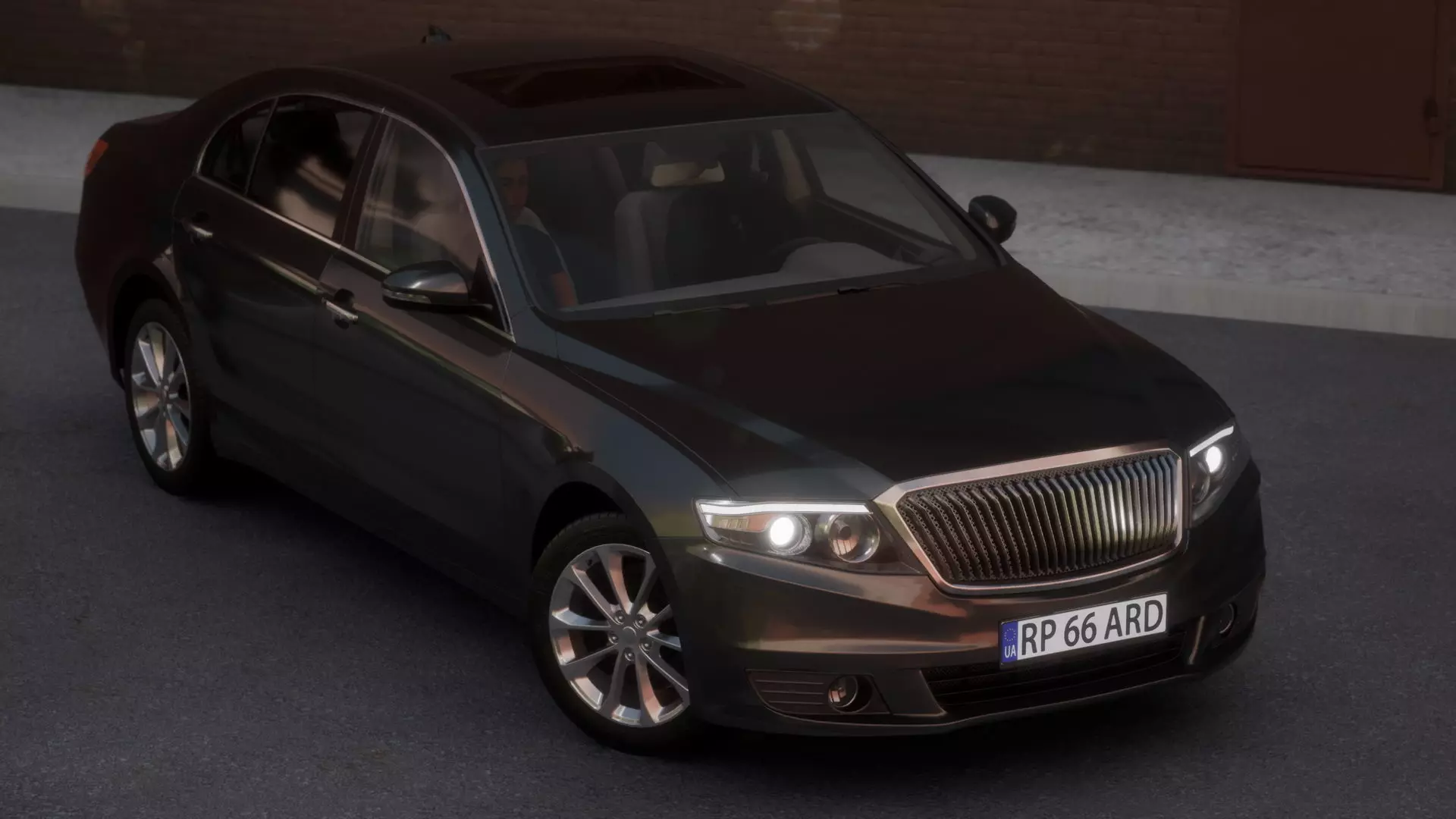 Luxury Car Low-poly 3D model
