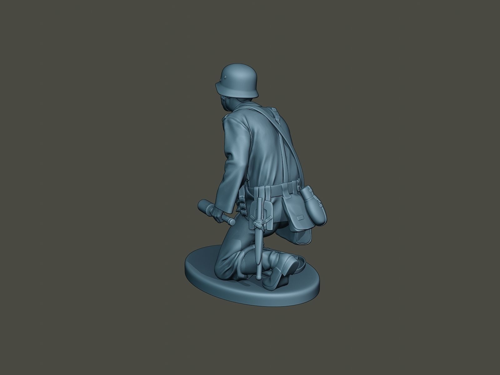 German soldier ww2 grenade G2 3D print model_4