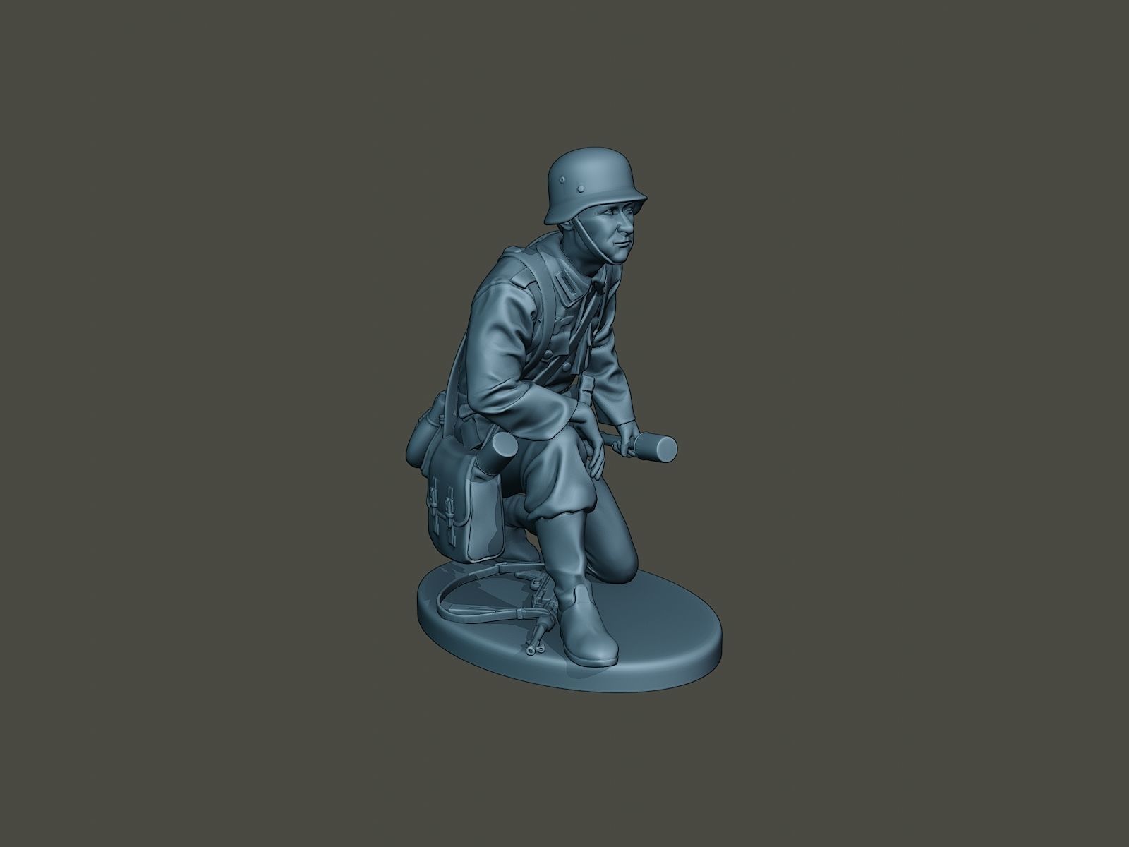 German soldier ww2 grenade G2 3D print model_9