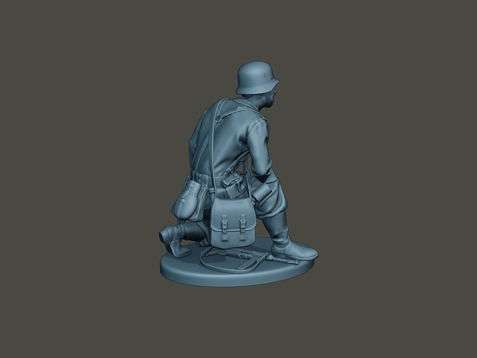 German soldier ww2 grenade G2 3D print model_7