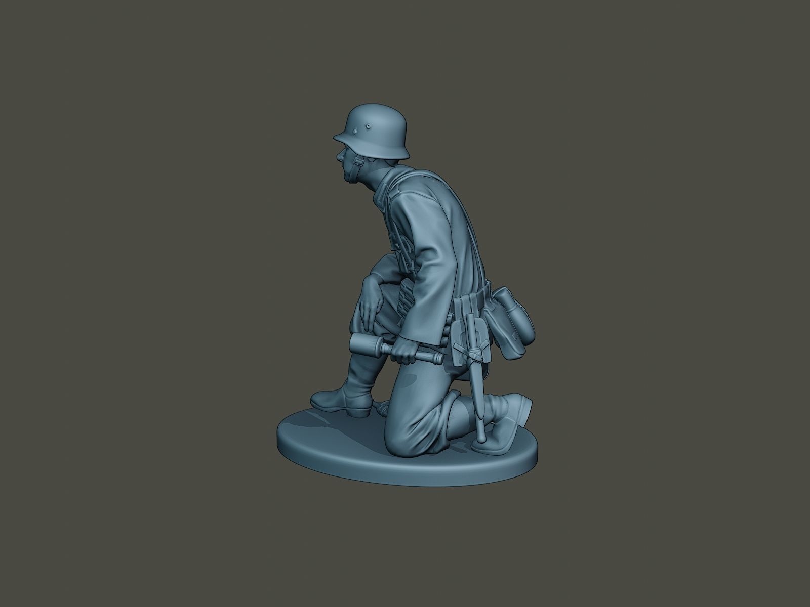 German soldier ww2 grenade G2 3D print model_3