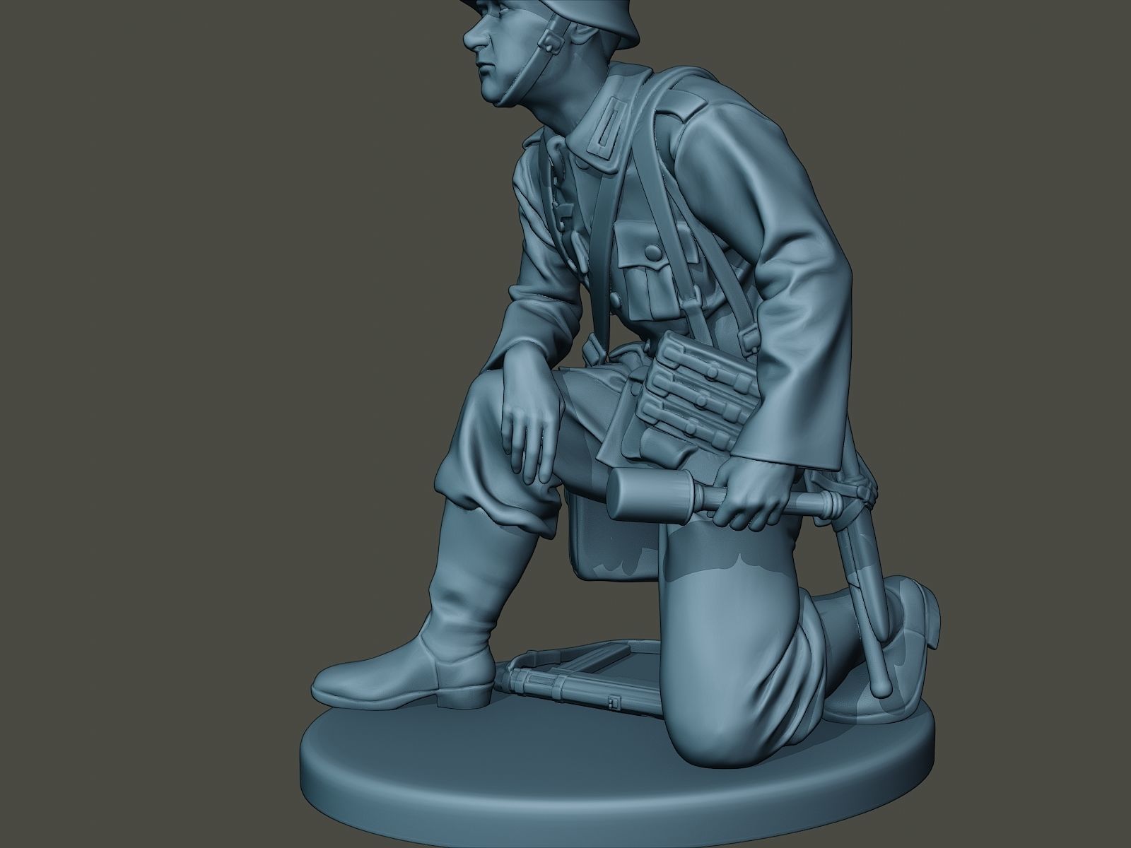 German soldier ww2 grenade G2 3D print model_16