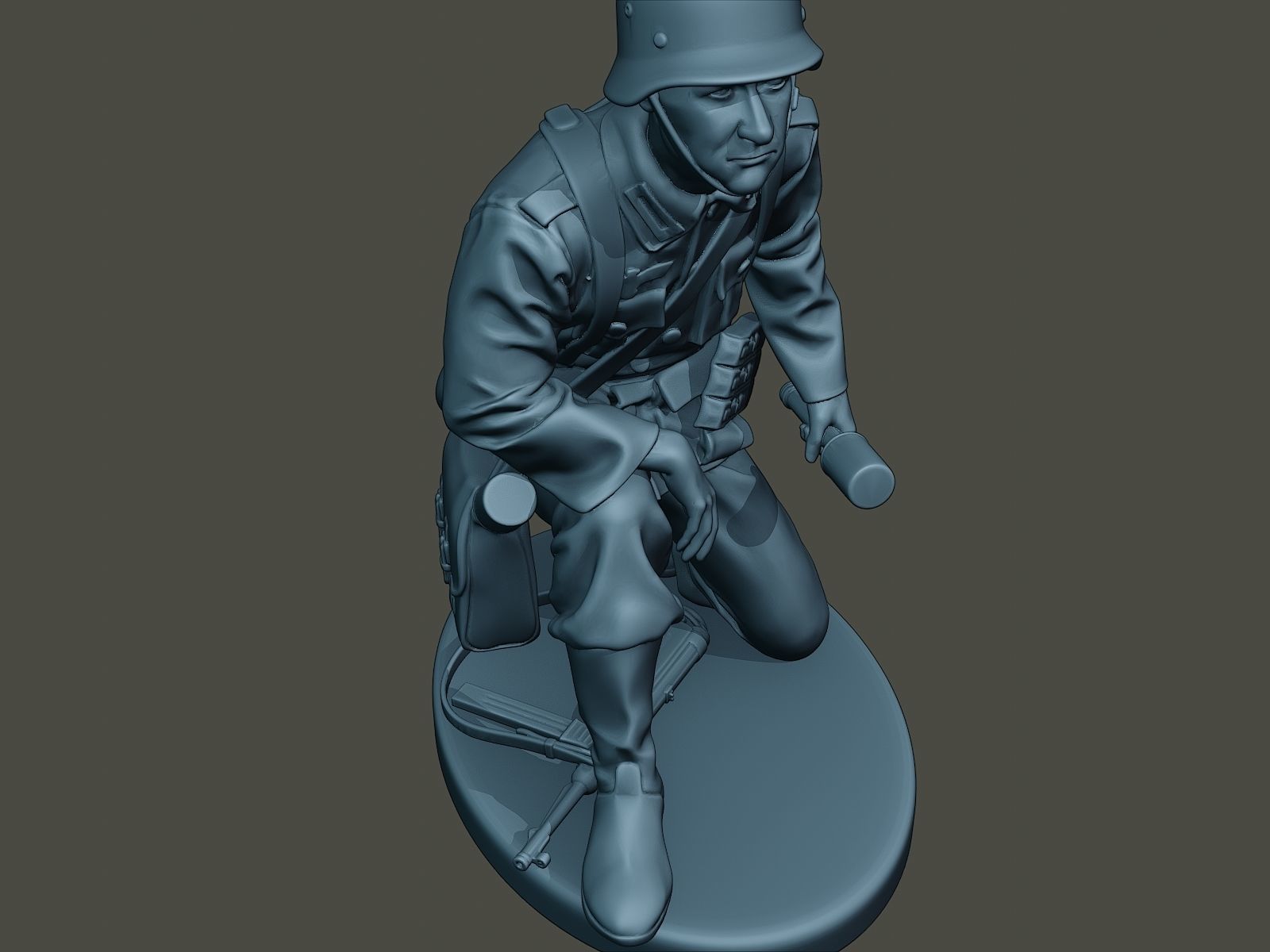 German soldier ww2 grenade G2 3D print model_18