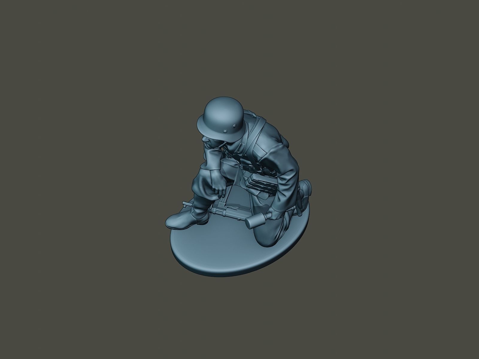 German soldier ww2 grenade G2 3D print model_14