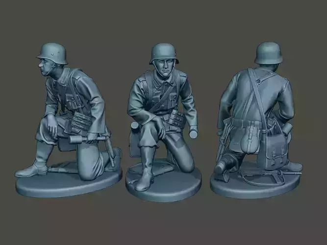 German soldier ww2 grenade G2 3D print model