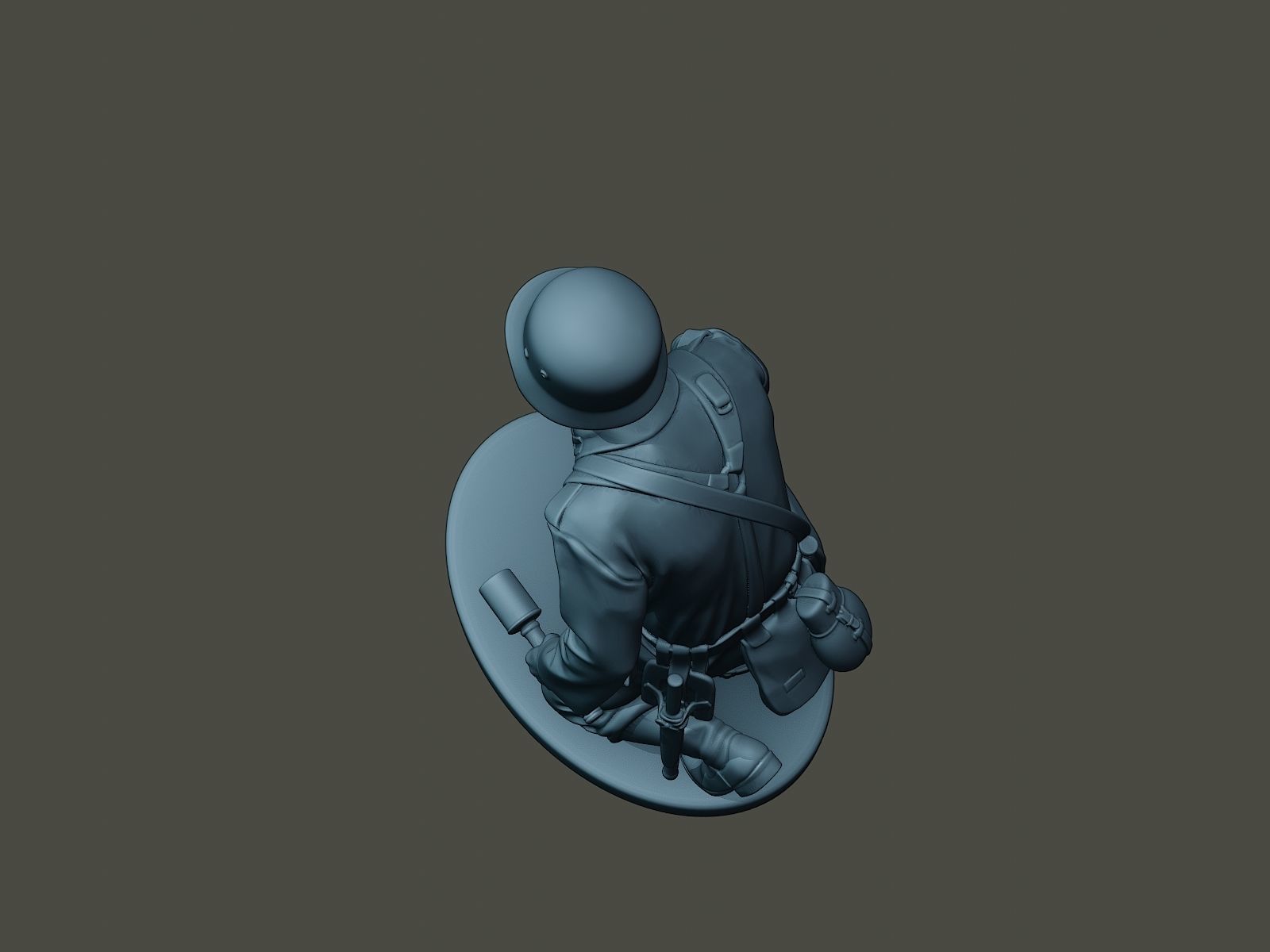 German soldier ww2 grenade G2 3D print model_15