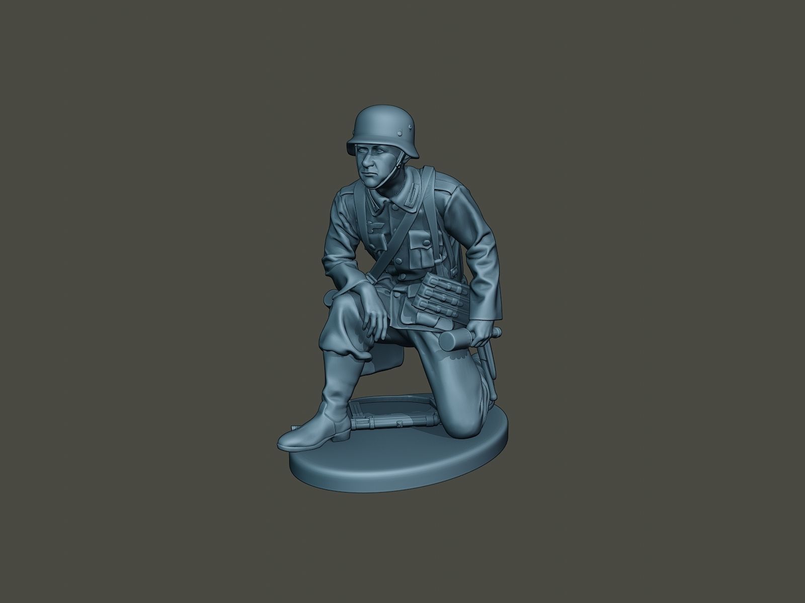 German soldier ww2 grenade G2 3D print model_1