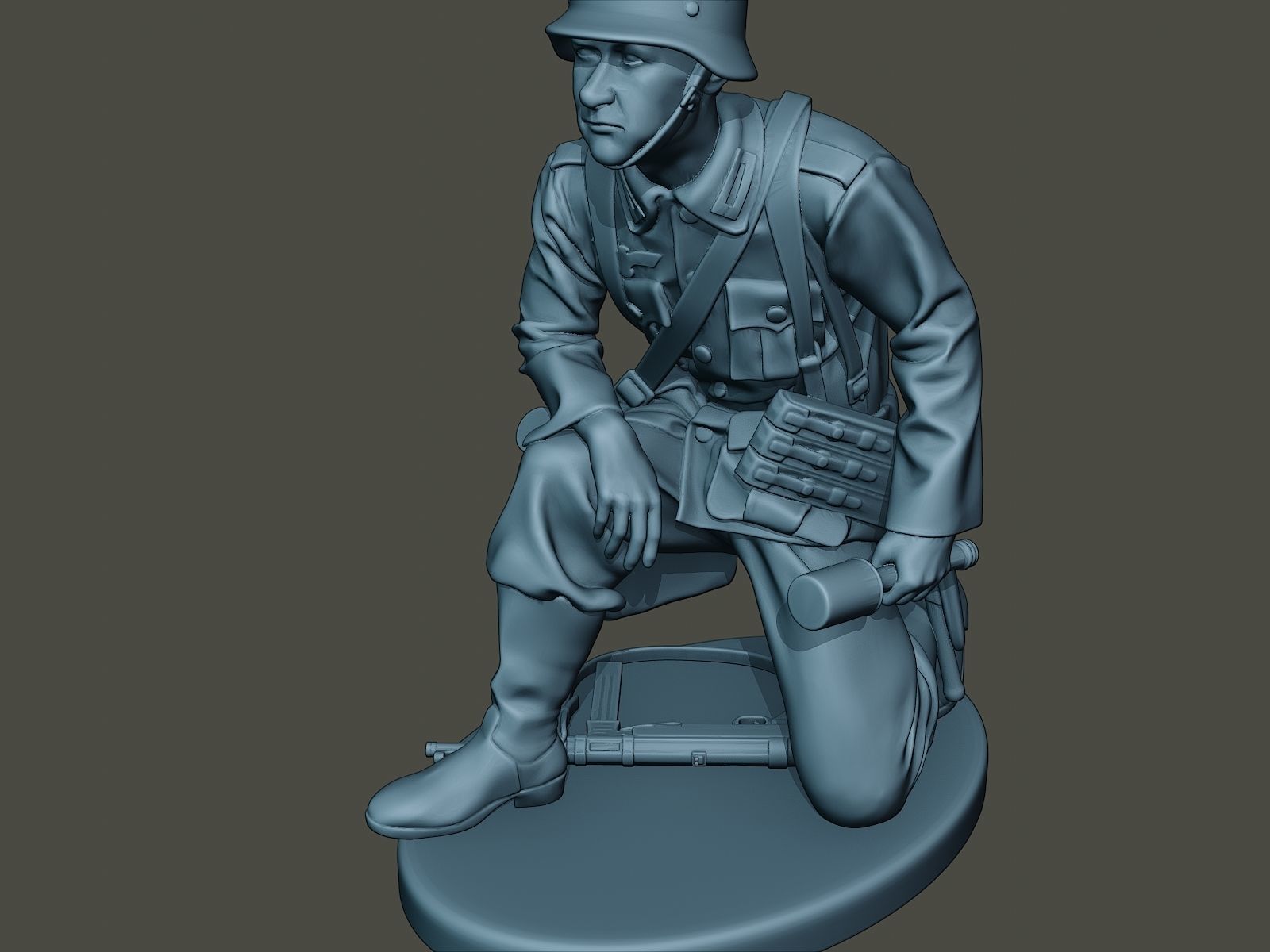 German soldier ww2 grenade G2 3D print model_17