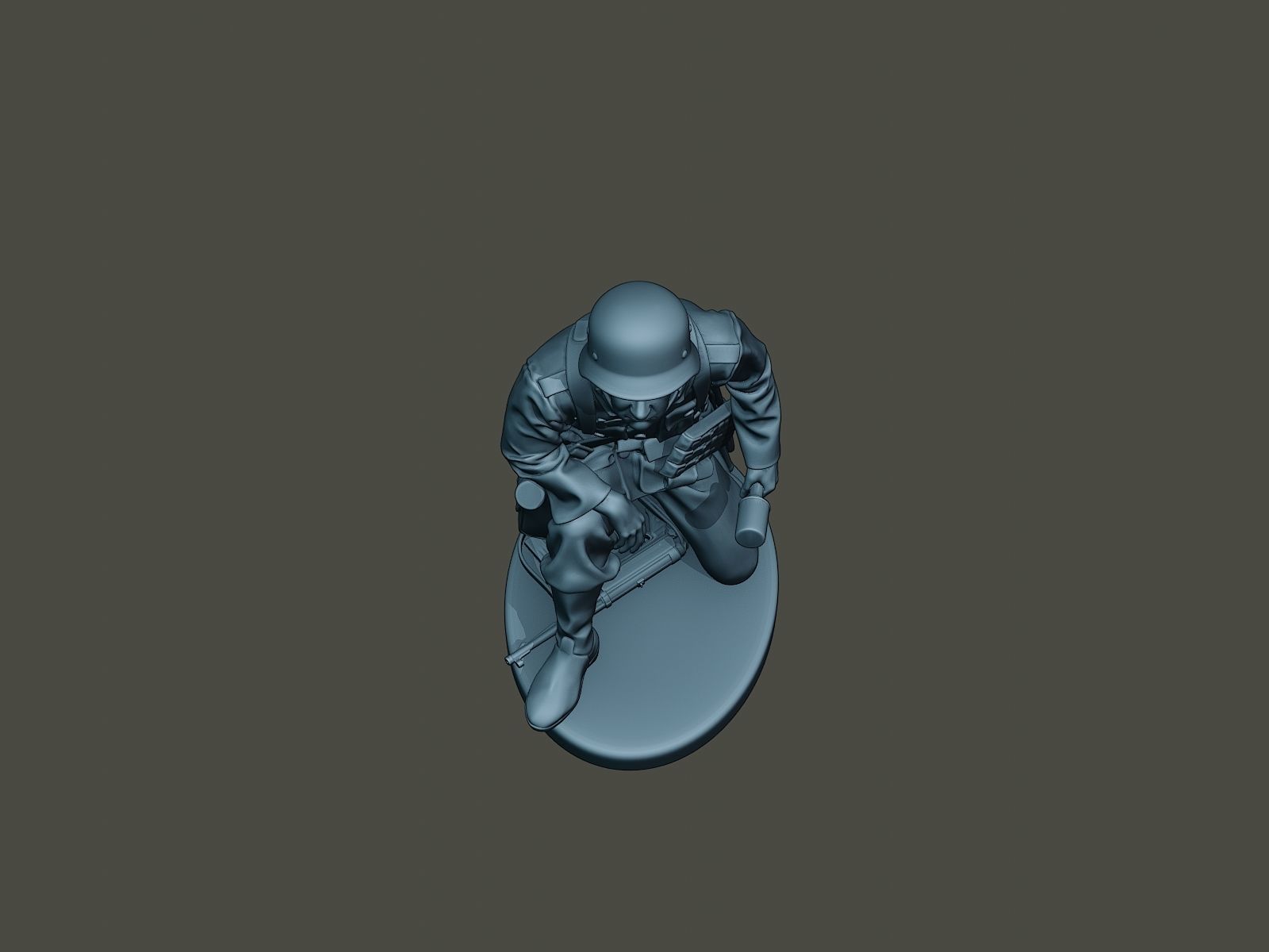 German soldier ww2 grenade G2 3D print model_13