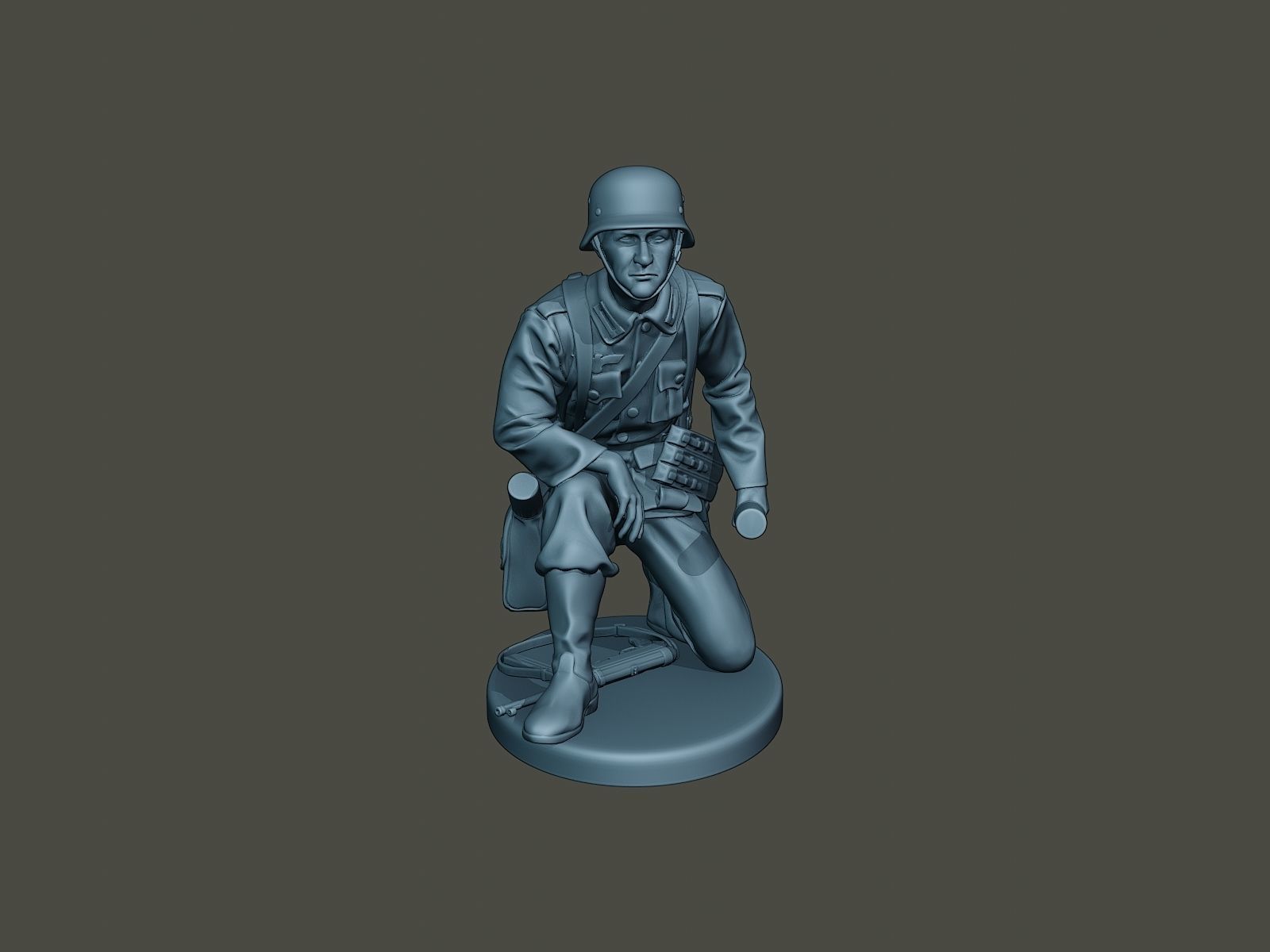 German soldier ww2 grenade G2 3D print model_10