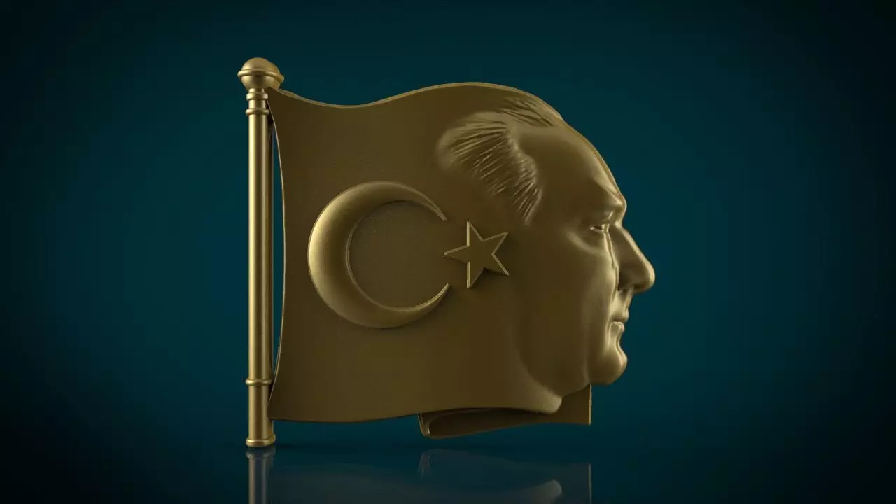 Gazi Mustafa Kemal Ataturk 3D print model_0