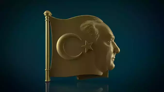 Gazi Mustafa Kemal Ataturk 3D print model