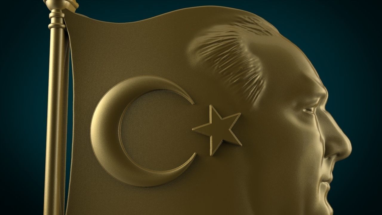 Gazi Mustafa Kemal Ataturk 3D print model_2